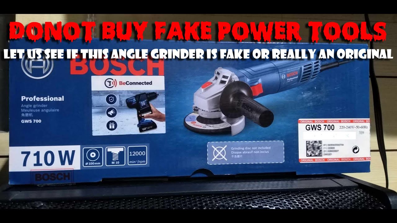BOSCH GWS700 ANGLE GRINDER UNBOXING AND TEST
