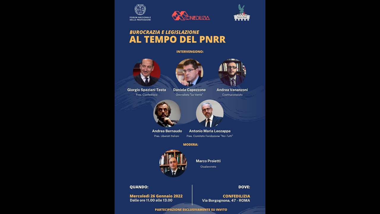 Burocrazia e Legislazione al tempo del PNRR