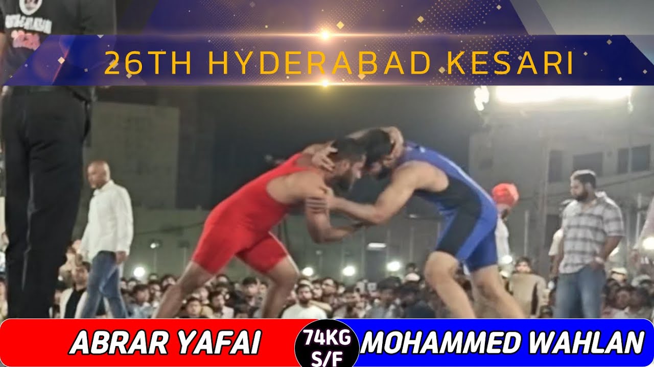 ABRAR YAFAI(R) VS MOHAMMED WAHLAN(B)  - 74KG S/F - HYDERABAD KESARI 2026