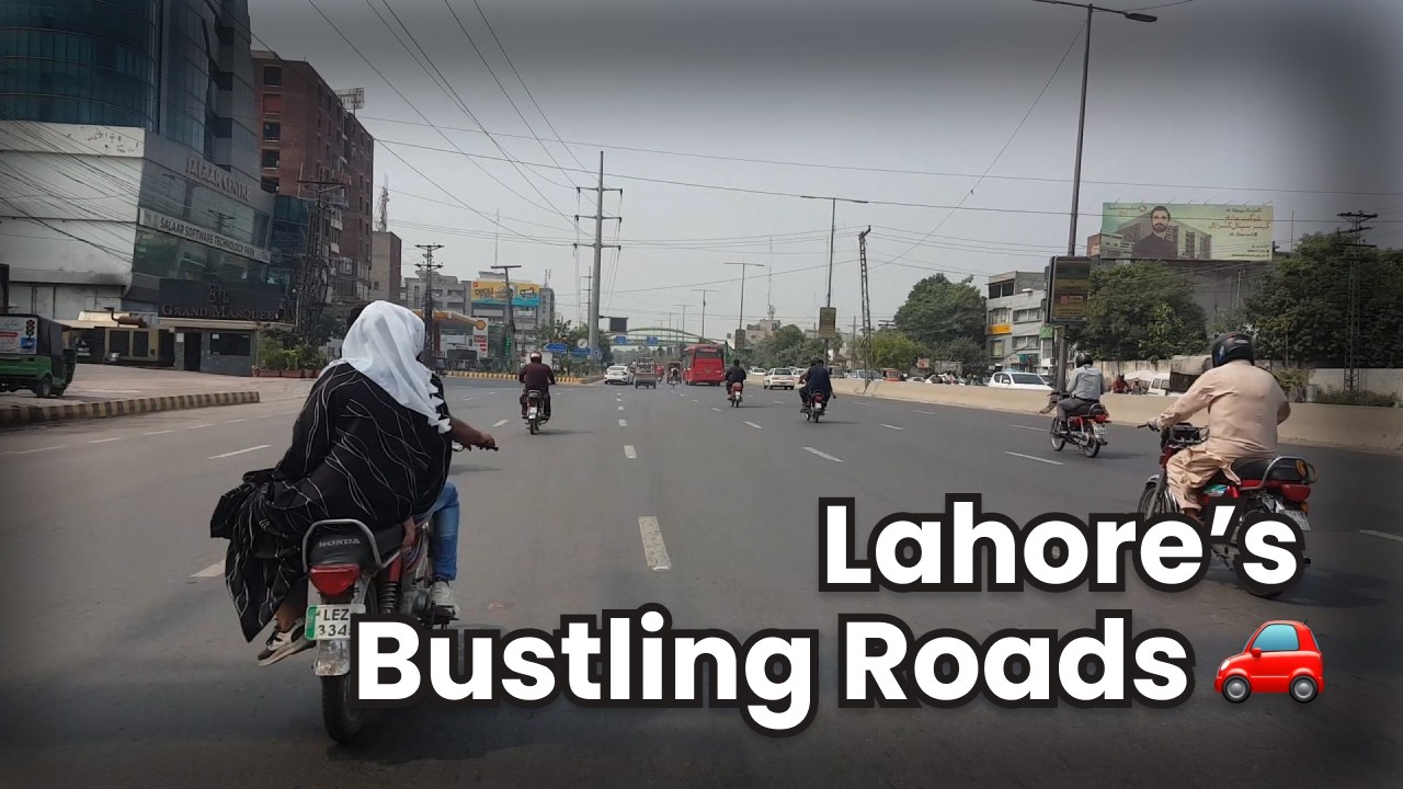 Navigating Through Lahore’s Bustling Streets 🌆 | Daily Commute via Ferozpur Road & Johar Town