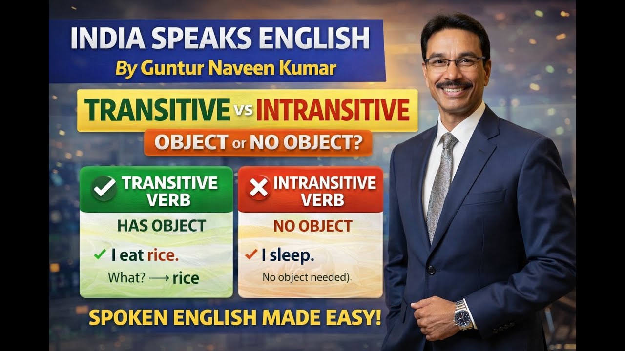Transitive & In transitive Verbs