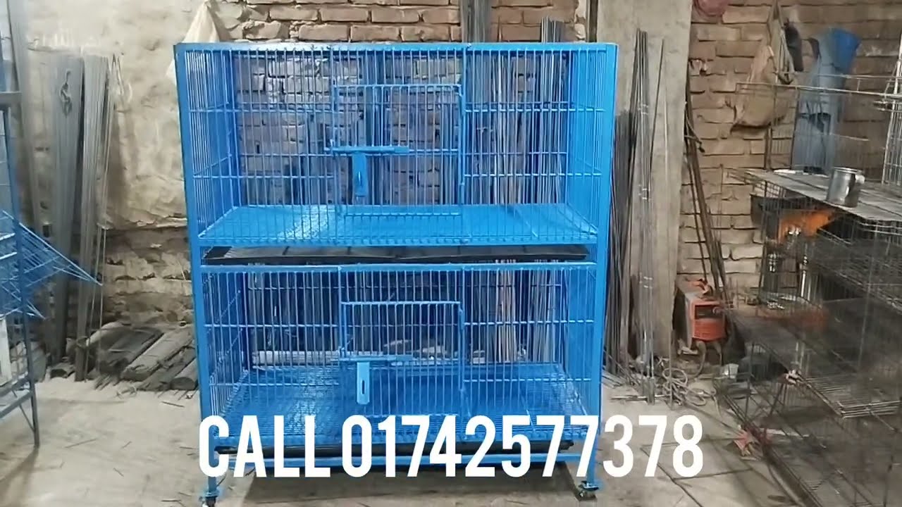 নাট সিস্টেম মুরগীর খাঁচা। সারা বাংলাদেশ হোম ডেলিভারি।৪৮/২৪ সাইজের খাঁচা। ৪ নম্বর তার দিয়ে বানানো। 