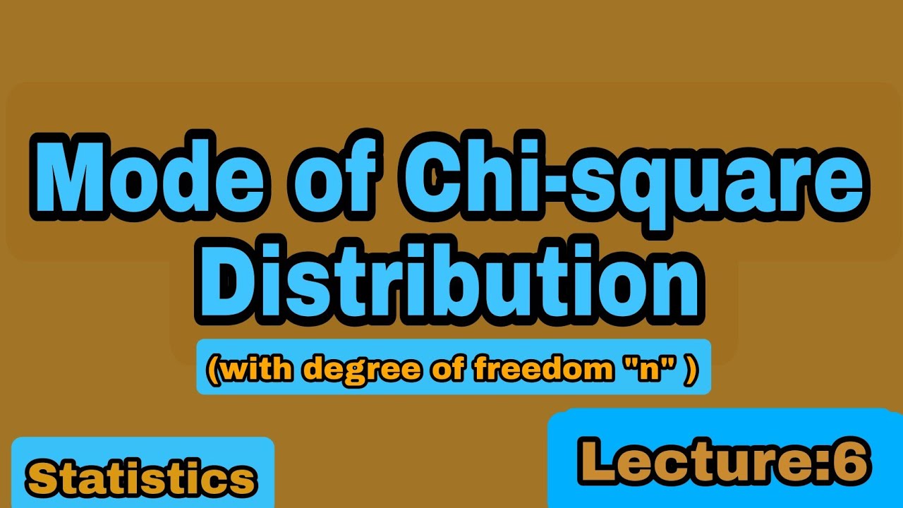 Mode of Chi-square Distribution with degree of freedom 