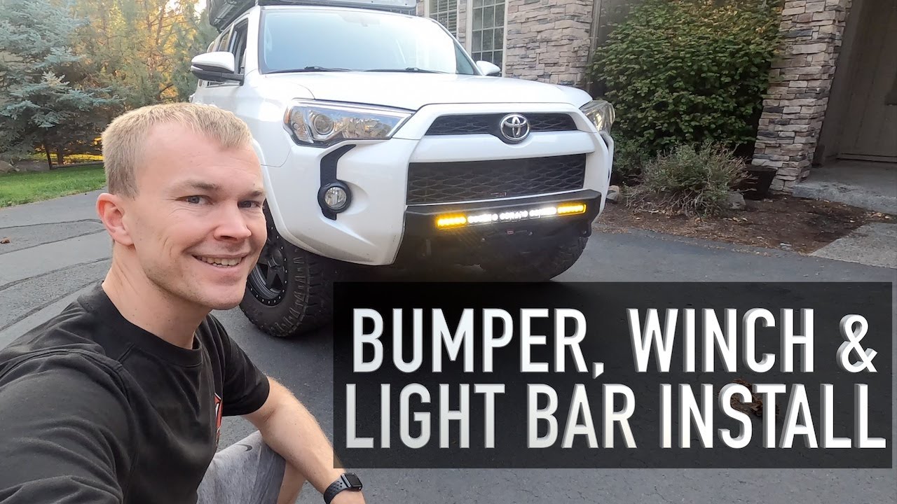 4Runner Winch Bumper & Light Bar Install | C4 Lo Pro