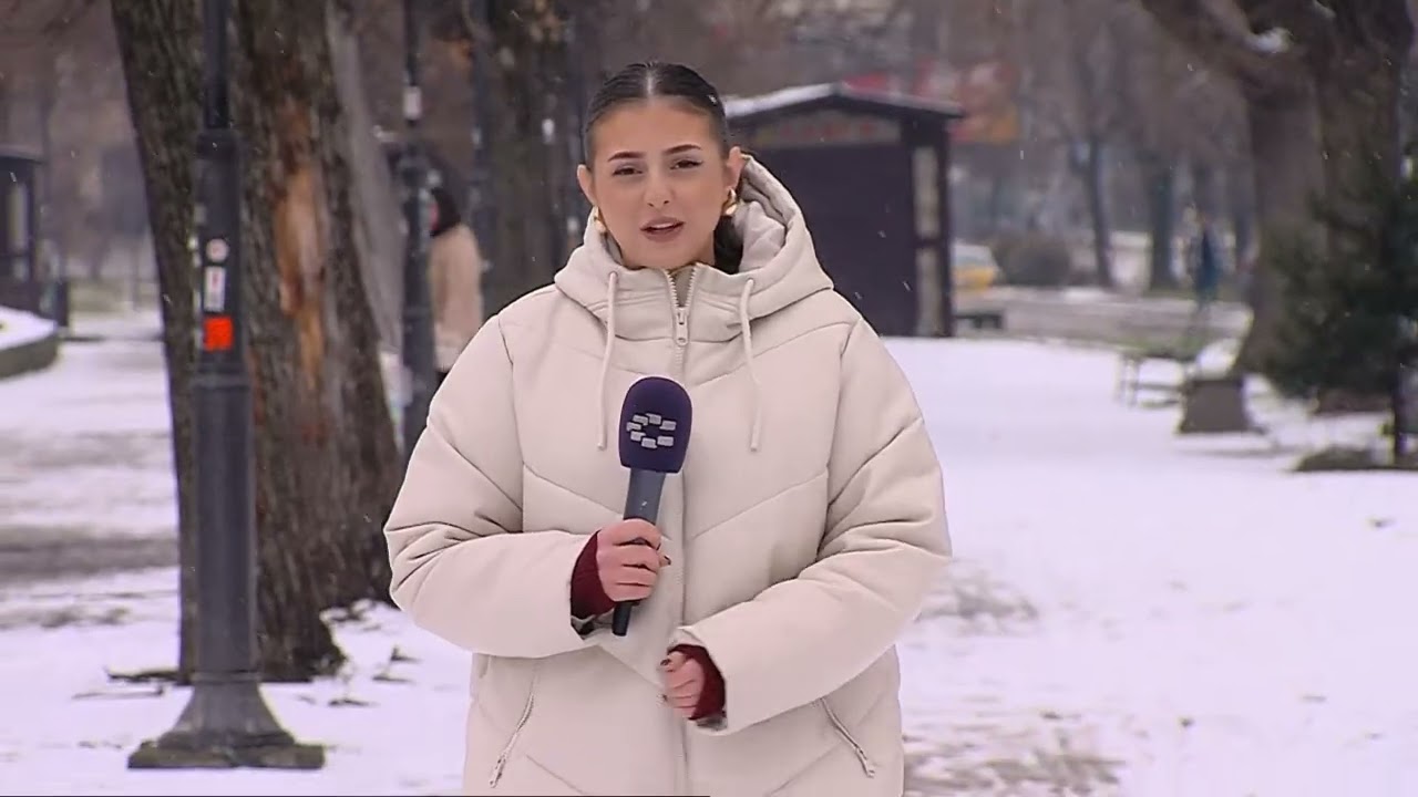 Излизгани автобуси, затворени патни правци, отежнат сообраќај- снегот предизвика проблем на службите