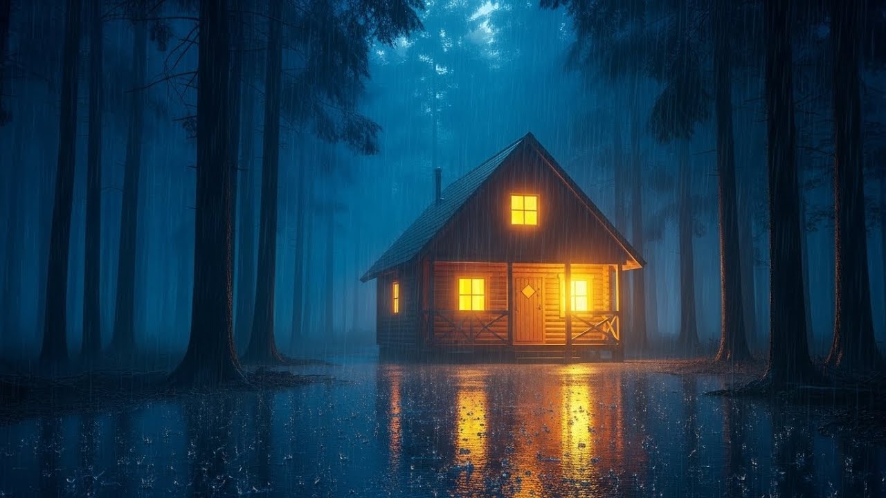 10 Hours Late Night Rain 🌙 ASMR Deep Sleep