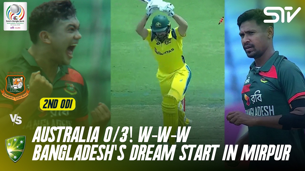 Australia Shocked! 0/3 After Two Overs 😯 | Bangladesh vs Australia | Match 02 | ODI Series | M9K1K