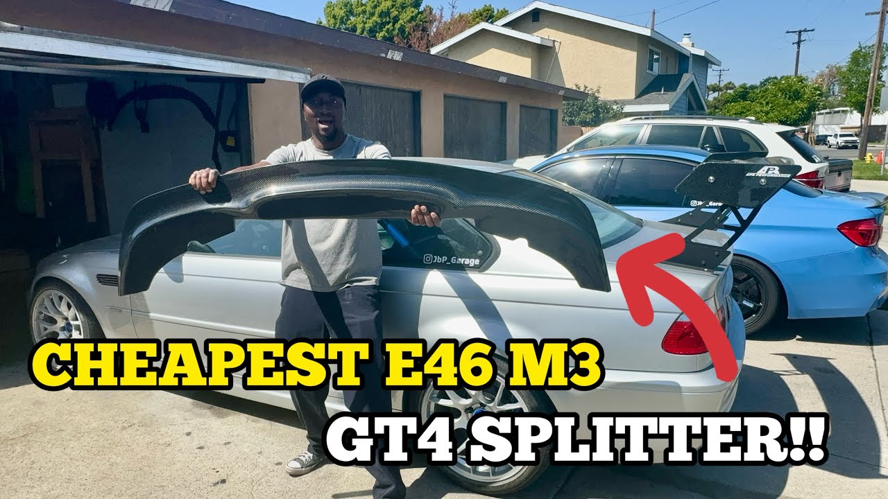 HOW TO INSTALLED BMW E46 M3 GT4 LIP..