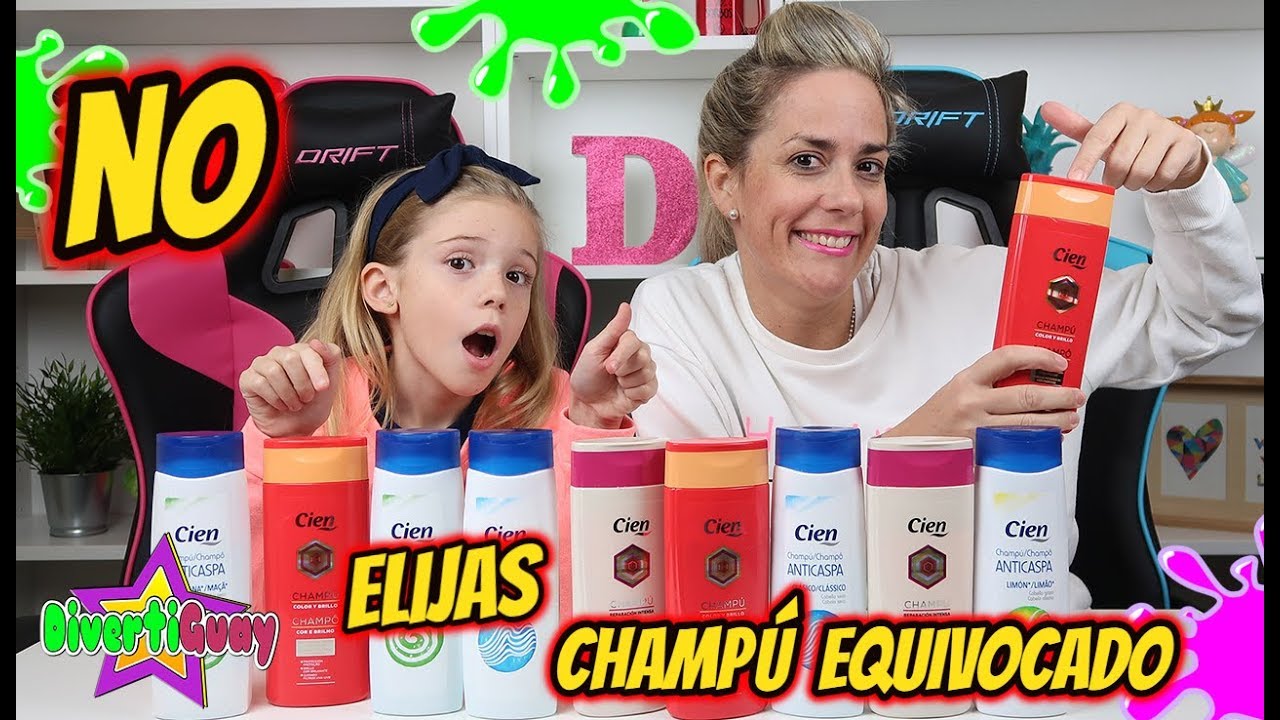 DON'T CHOOSE THE WRONG SHAMPOO SLIME CHALLENGE! NO ELIJAS EL CHAMPÚ INCORRECTO DANIELA DIVERTIGUAY