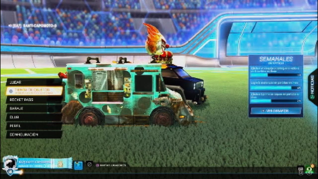 Jugando a roket league con miembro de los pibes de la esquina