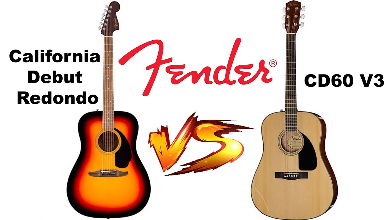 Fender California Debut Redondo vs Fender CD-60 V3 – Acoustic Guitar Battle #22