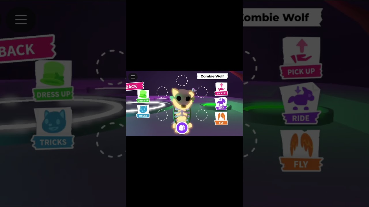 neon zombie wolf #adoptme #roblox