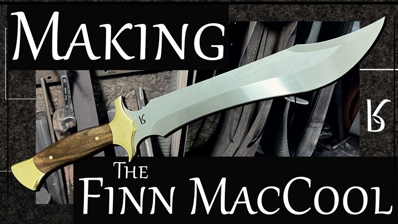 Making The Bad Rabbit Finn MacCool - The Custom Clip Point Recurve Blade - Knife Sword Zombie Tools