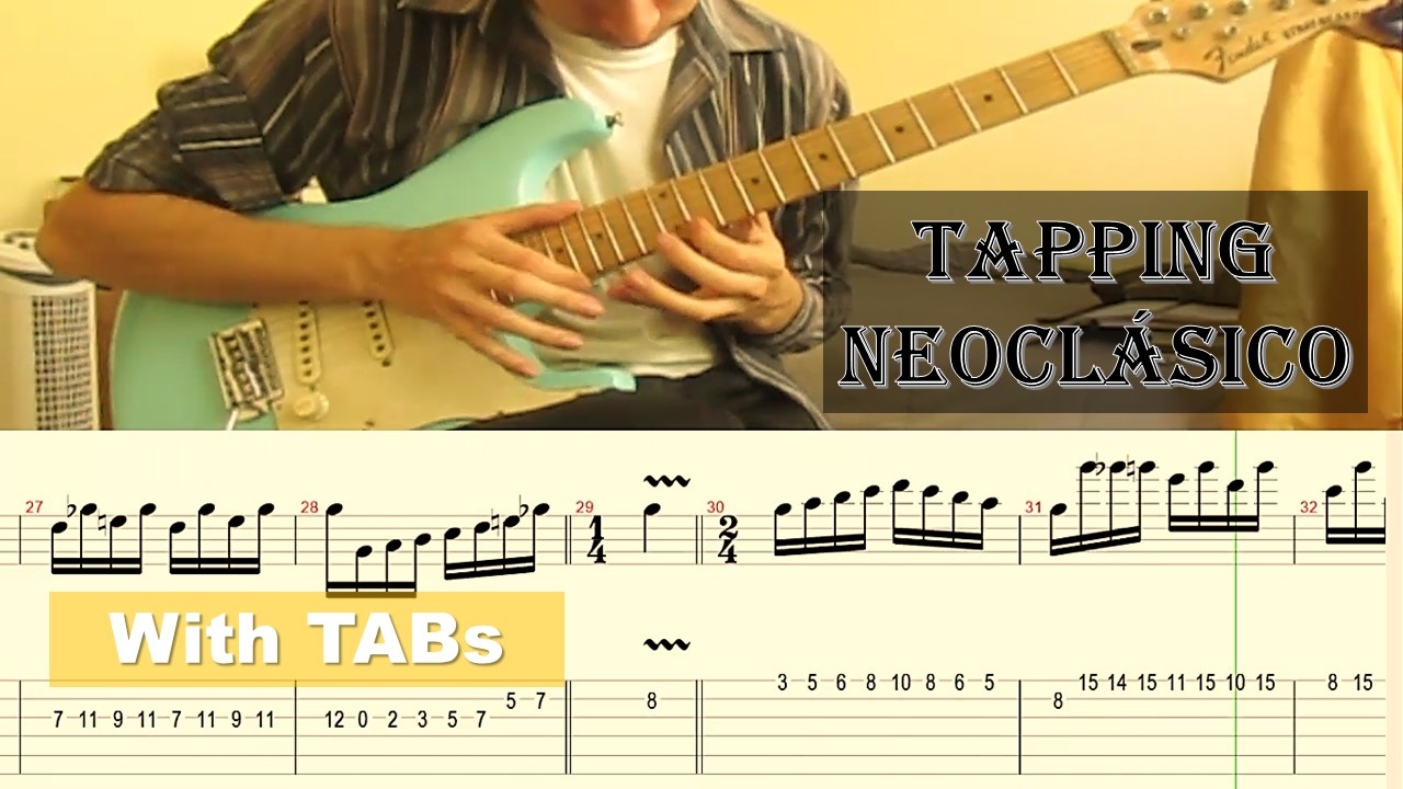 Tapping Neoclásico - Guitar lick with TABs