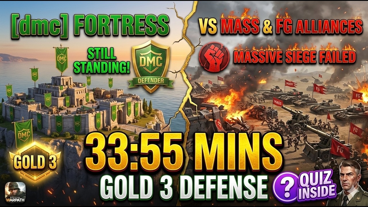 THE AEGEAN FORTRESS! 🏰 [dmc] vs MASS & FG Alliance - Legendary 34min Defense | Gold 3 #Warpath