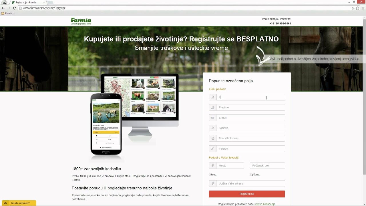 Kako se registrovati na farmia.rs?