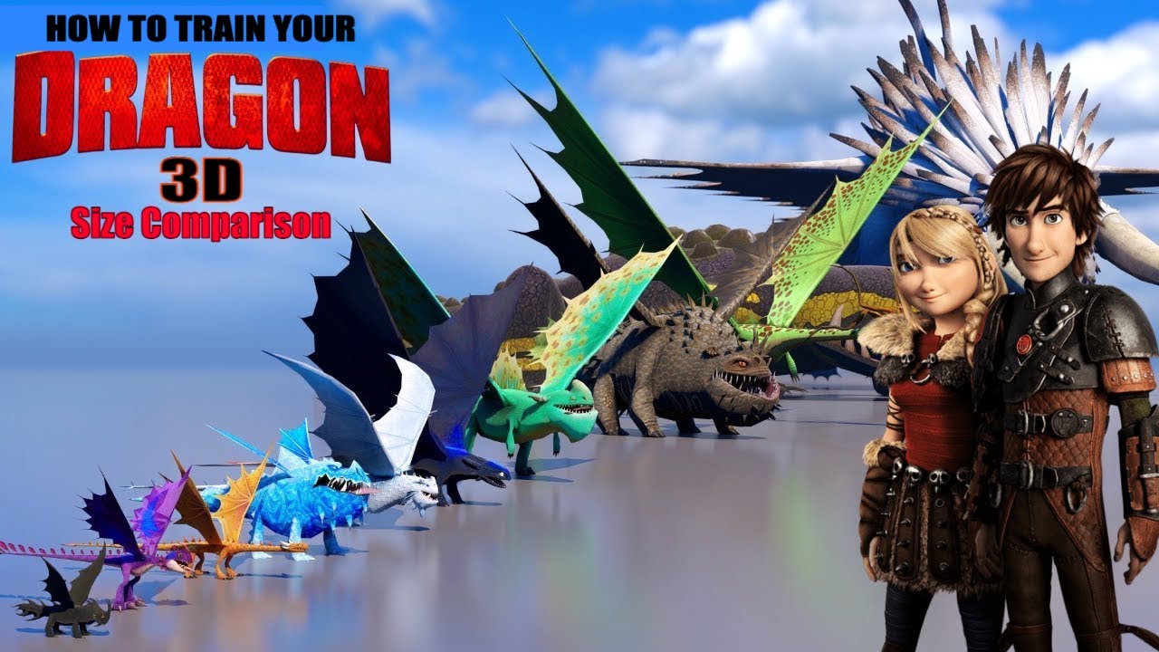 How To Train Your Dragon: The INSANE 3D Size Comparison