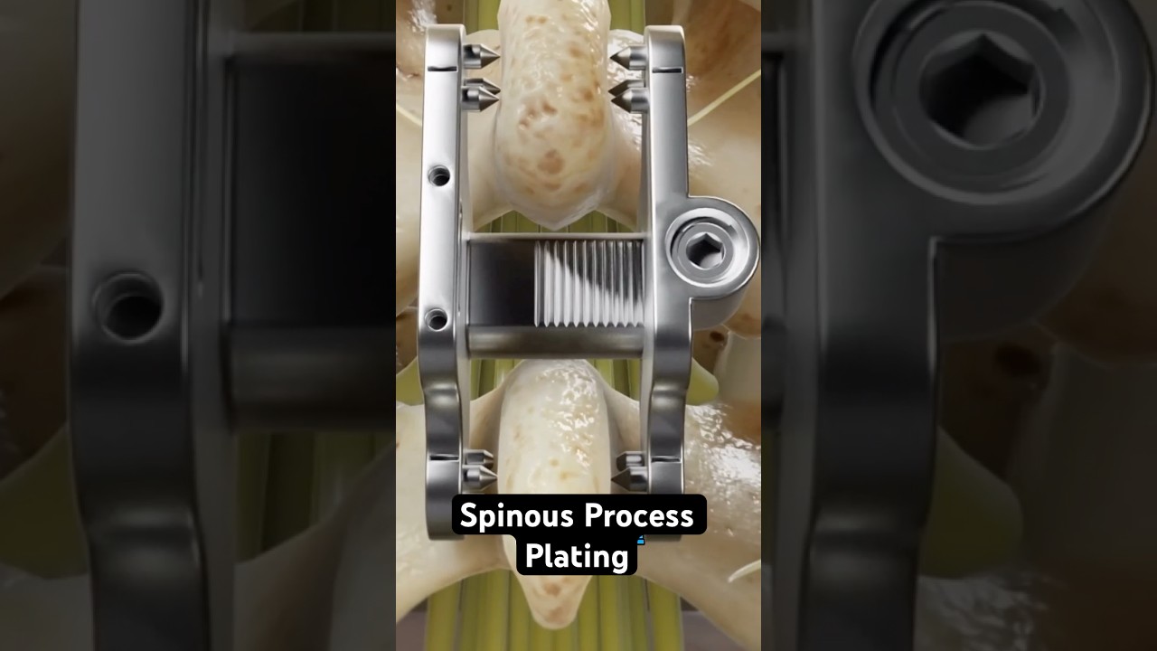 Spinous process plating for a stronger backbone (3D Animation)