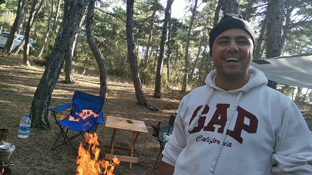 Ankara Beynam ormanında sonbahar kampı. Kamp Mutfağı: Dry age antrikot