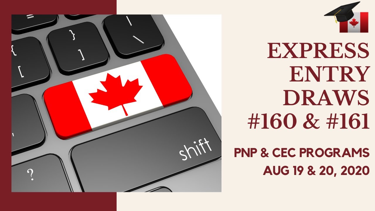 Latest Express Entry Draws #160 and #161  | Rotating Draws |  EE Draw 2020