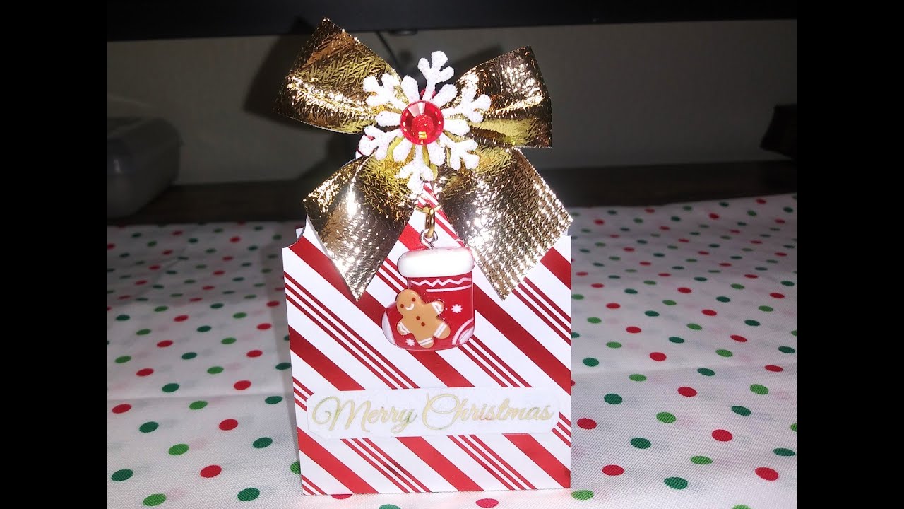 Ghirardelli Peppermint Squares Double Treat Holder! Cute & Simple!