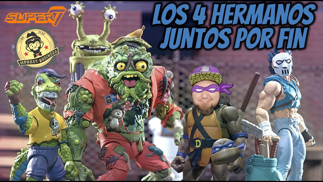 SUPER7 TMNT ULTIMATE WAVE 4: DONATELLO - CASEY JONES - MONDO GECKO - MUCKMAN & JOEEYEBALL - UNBOXING