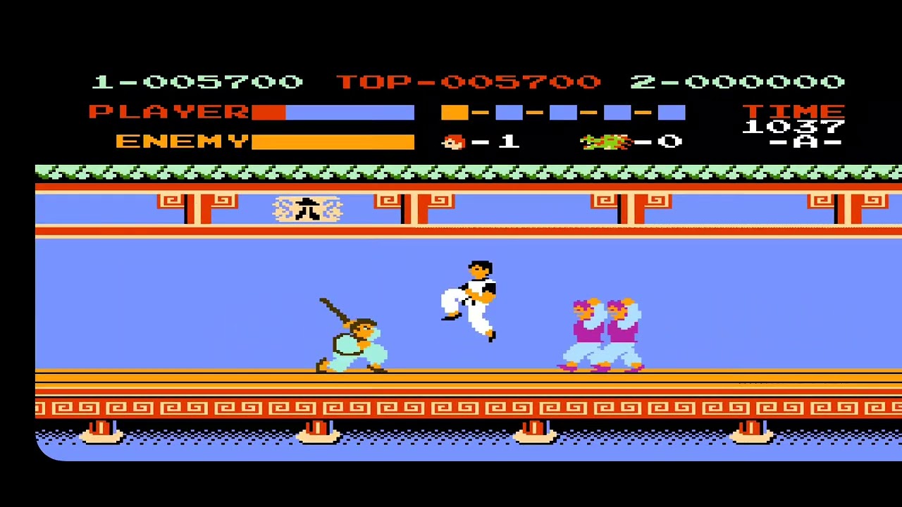 Playing kung fu on nes