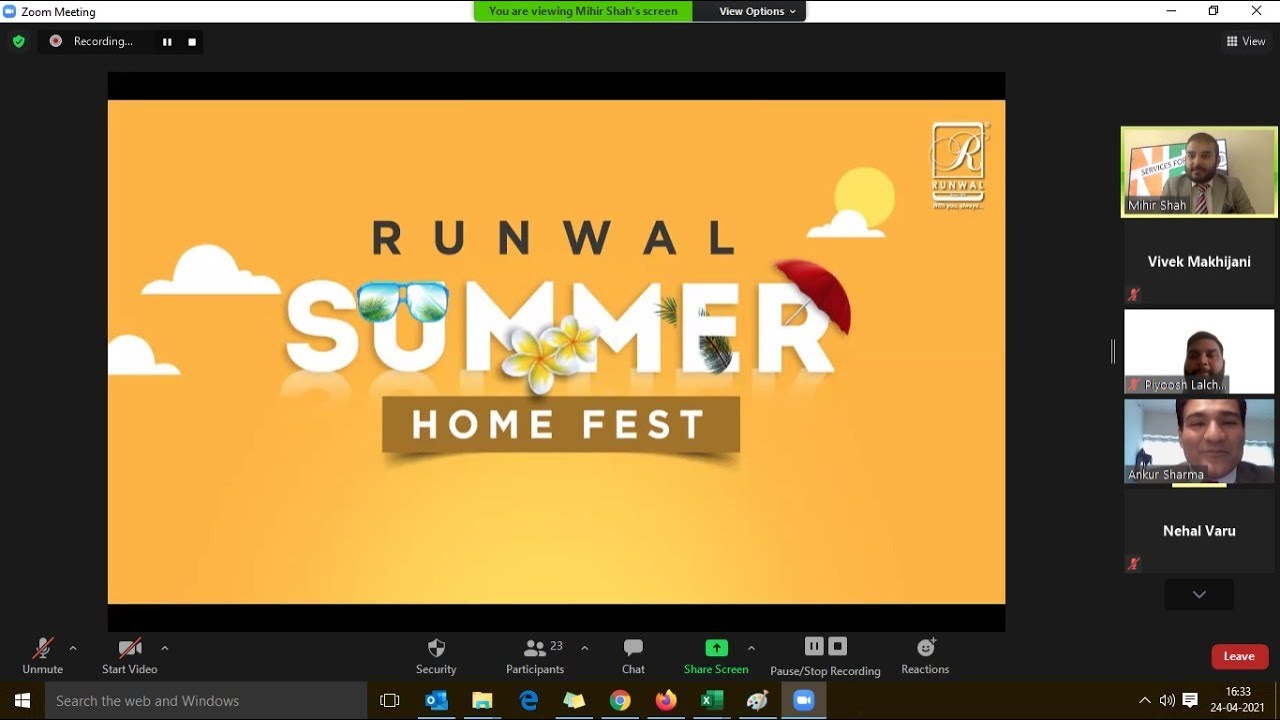Webinar on Mumbai Real Estate by Runwal Group