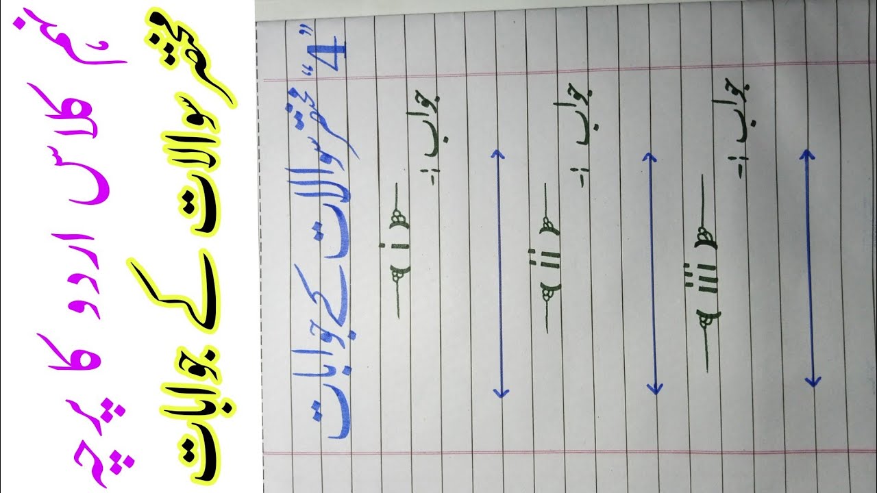 Short Questions Paper Presentation For Board Exam | Urdu Paper Presentation | مختصر سوالات کے جوابات