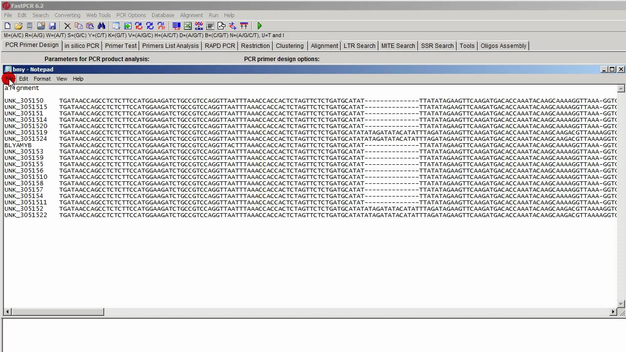 FastPCR 6.2.60 Group-specific PCR