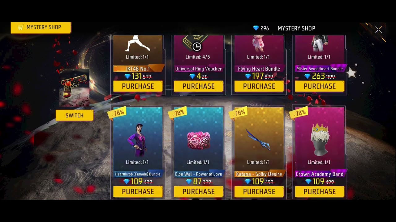 Wasting diamonds 💎 on freefire Evo vault