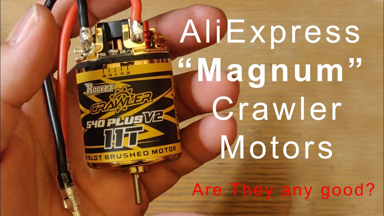 $40 AliExpress "MAGNUM" motors? | Surpass Hobby 540Plus V2 brushed Crawler Motor Review