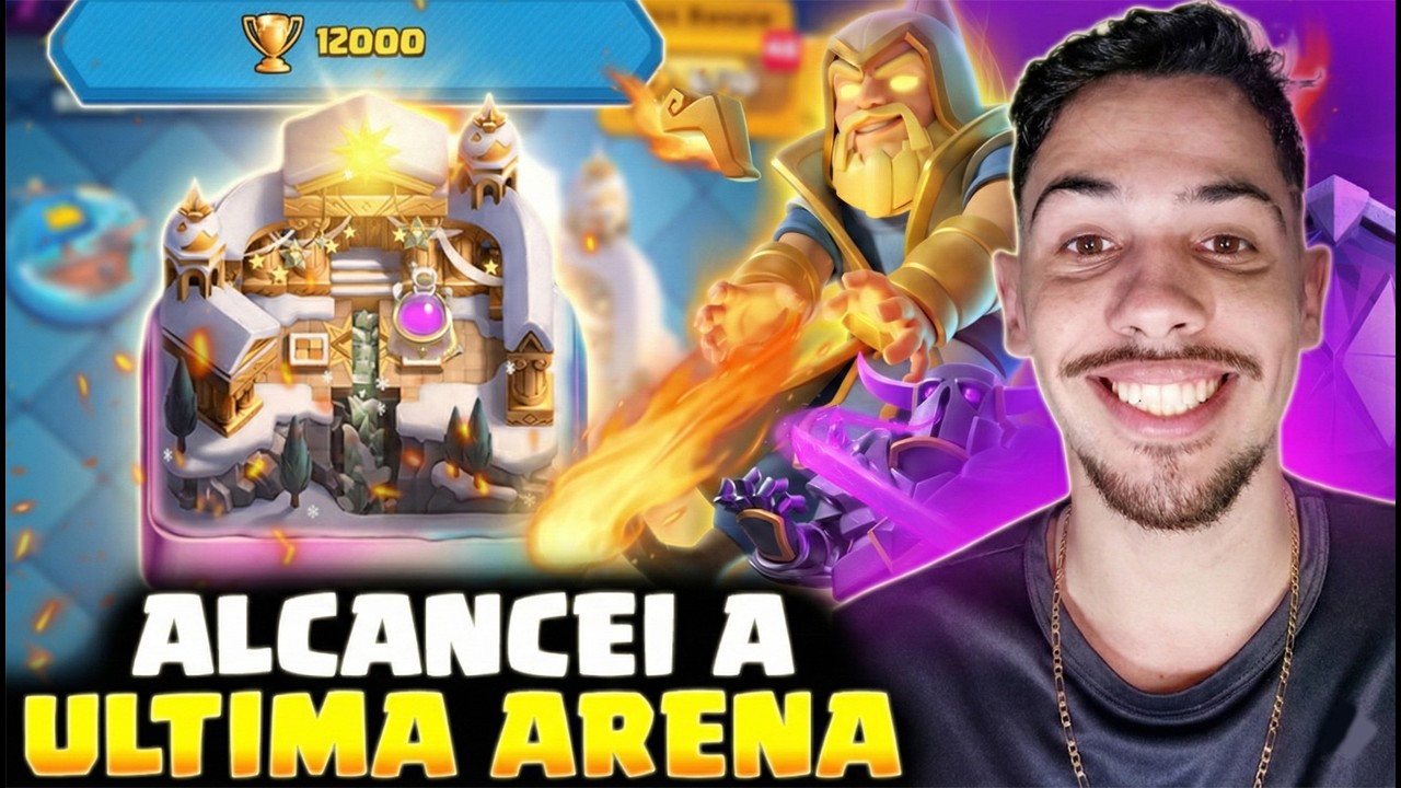 CHEGUEI A 12.000 TROFÉUS NO CLASH ROYALE! 🏆