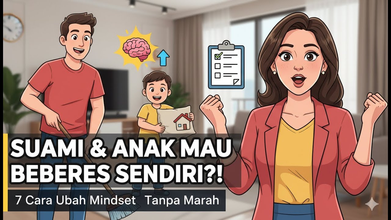7 Cara Mengubah Mindset Suami dan anak Agar Mau Ikut Beberes Rumah Tanpa Disuruh