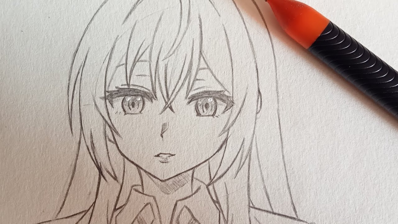 How to make anime girl tutorial #drawing #simpleart #animeart #art #tutorial