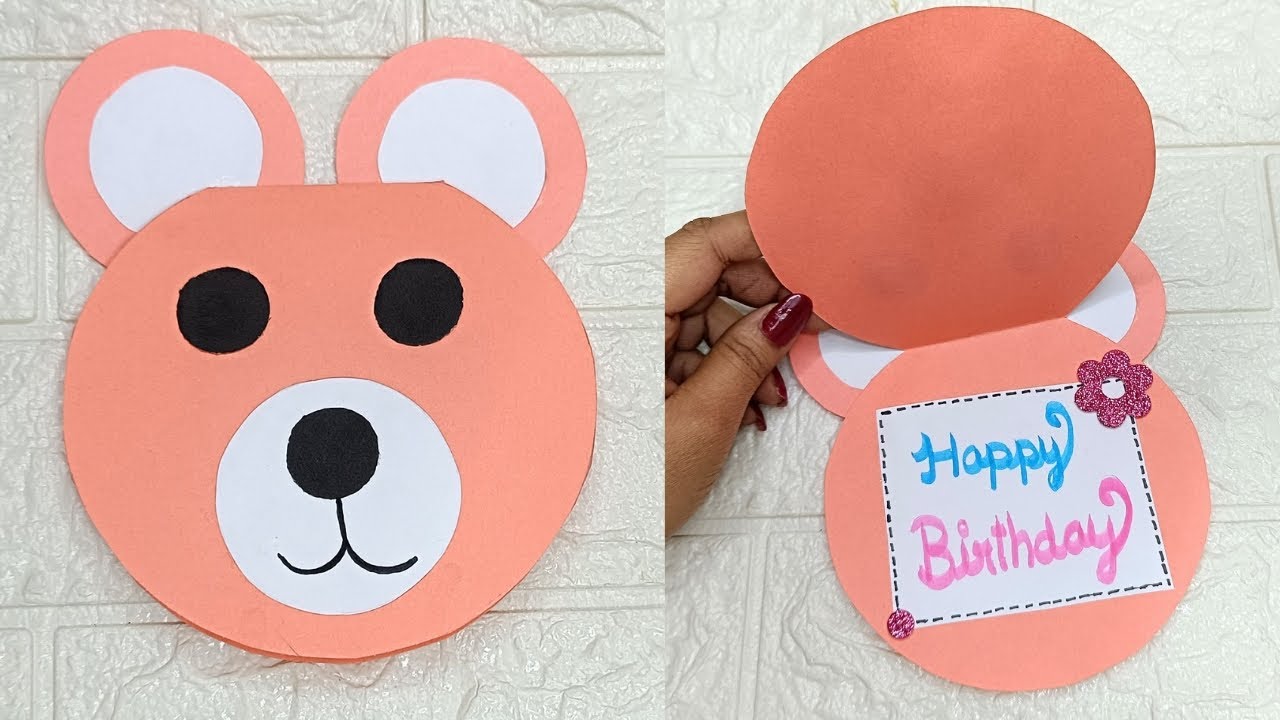 Easy Beautiful Birthday Special Card 😍 • Handmade Greeting Card • Easy Birthday Card Tutorial Video