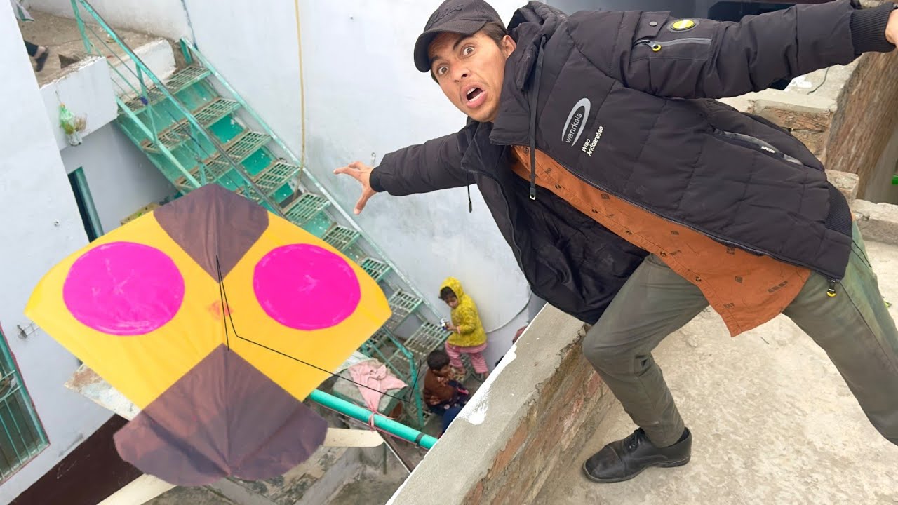 Cut Big Kite Catch Vs Kite Fight Challenge Nasir | Door Manja