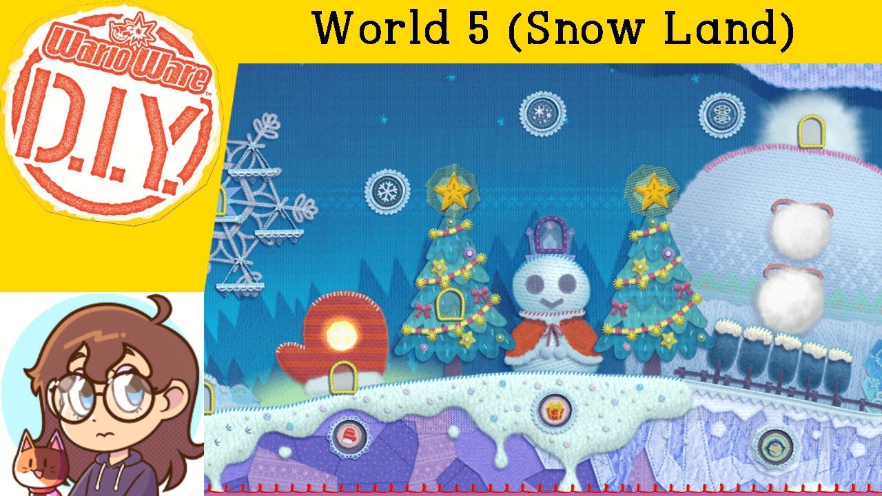 World 5 (Snow Land) - Kirby's Epic Yarn (Warioware DIY)