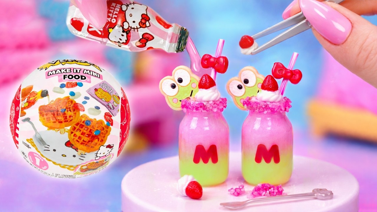 Making Mini HELLO KITTY Food! Miniverse Make It Mini Haul