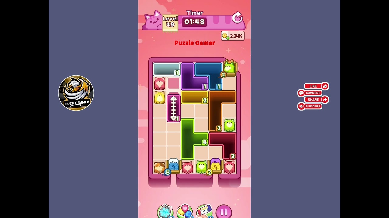 Drop the cat level 49 walkthrough solution Gameplay 