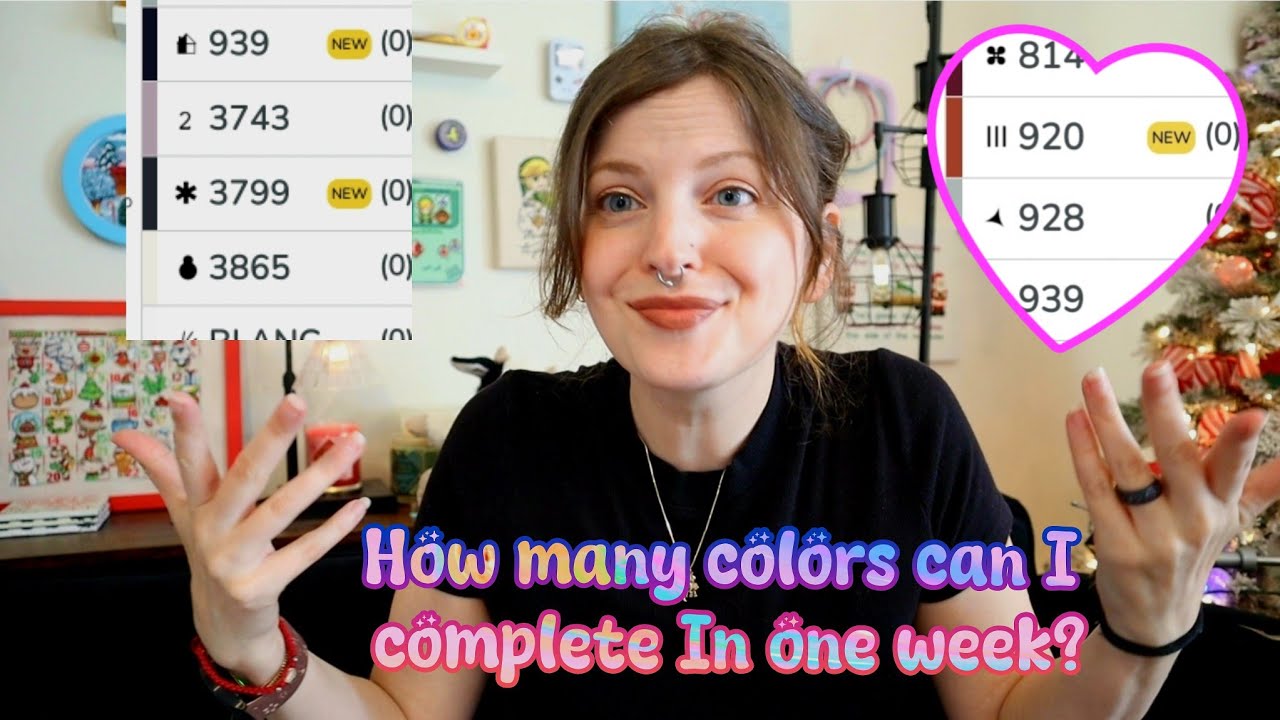 How many colors can I complete in 1 week? 