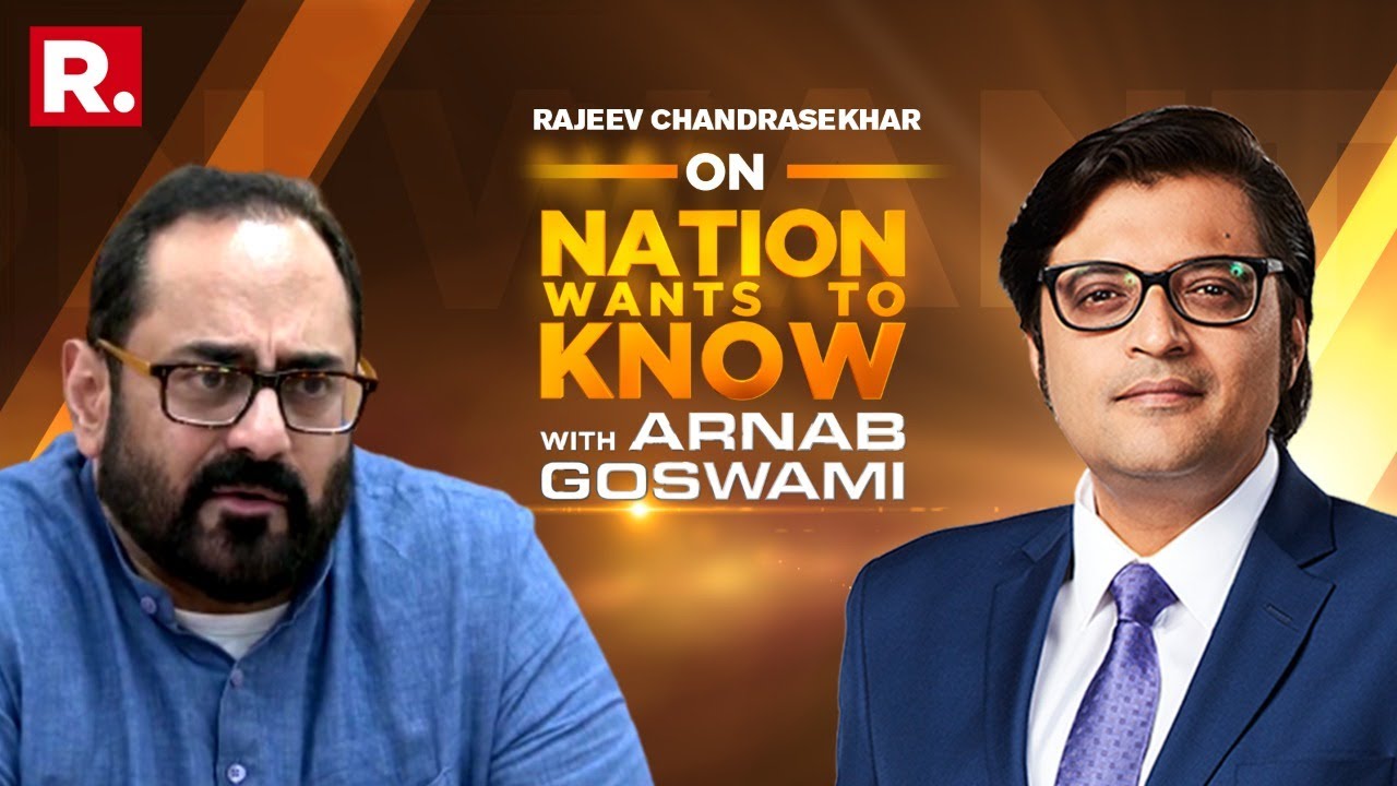 LIVE: Rajeev Chandrasekhar Speaks to Arnab Goswami On India's New IT Rules | Nation Wants To Know