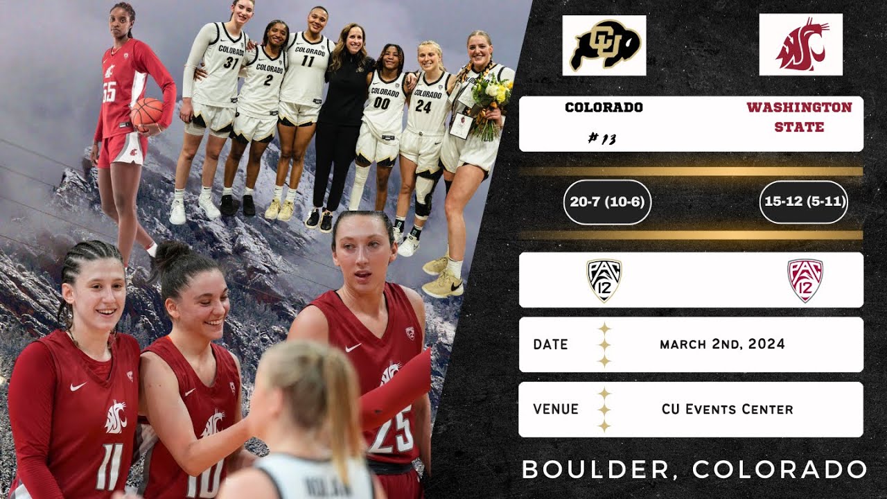 No. 13 Colorado vs Washington State | Pac-12 | 3.2.24