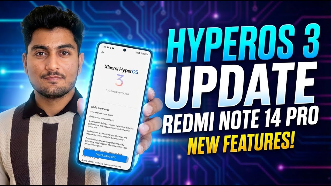 Xiaomi HyperOS 3 & Android 16 Update is Here For Redmi Note 14 pro & Poco X7 5g