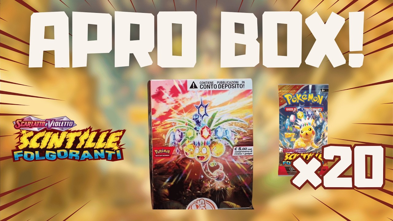 APRO 20 BUSTINE POKEMON DI SCINTILLE FOLGORANTI - L'ABBIAMO TROVATO! #cartepokemon  #edicola #poke
