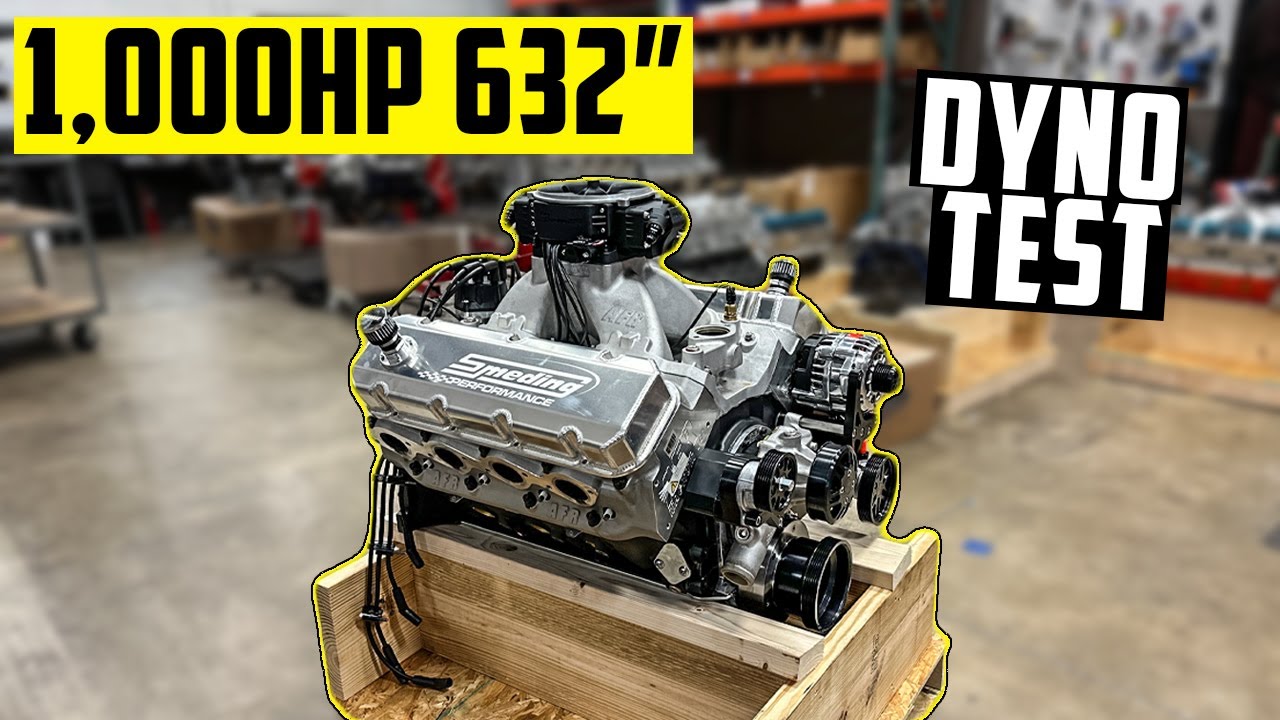 Тестирование и настройка на динамометре двигателя Smeding Big Block Chevy мощностью 1000 л.с. и о...
