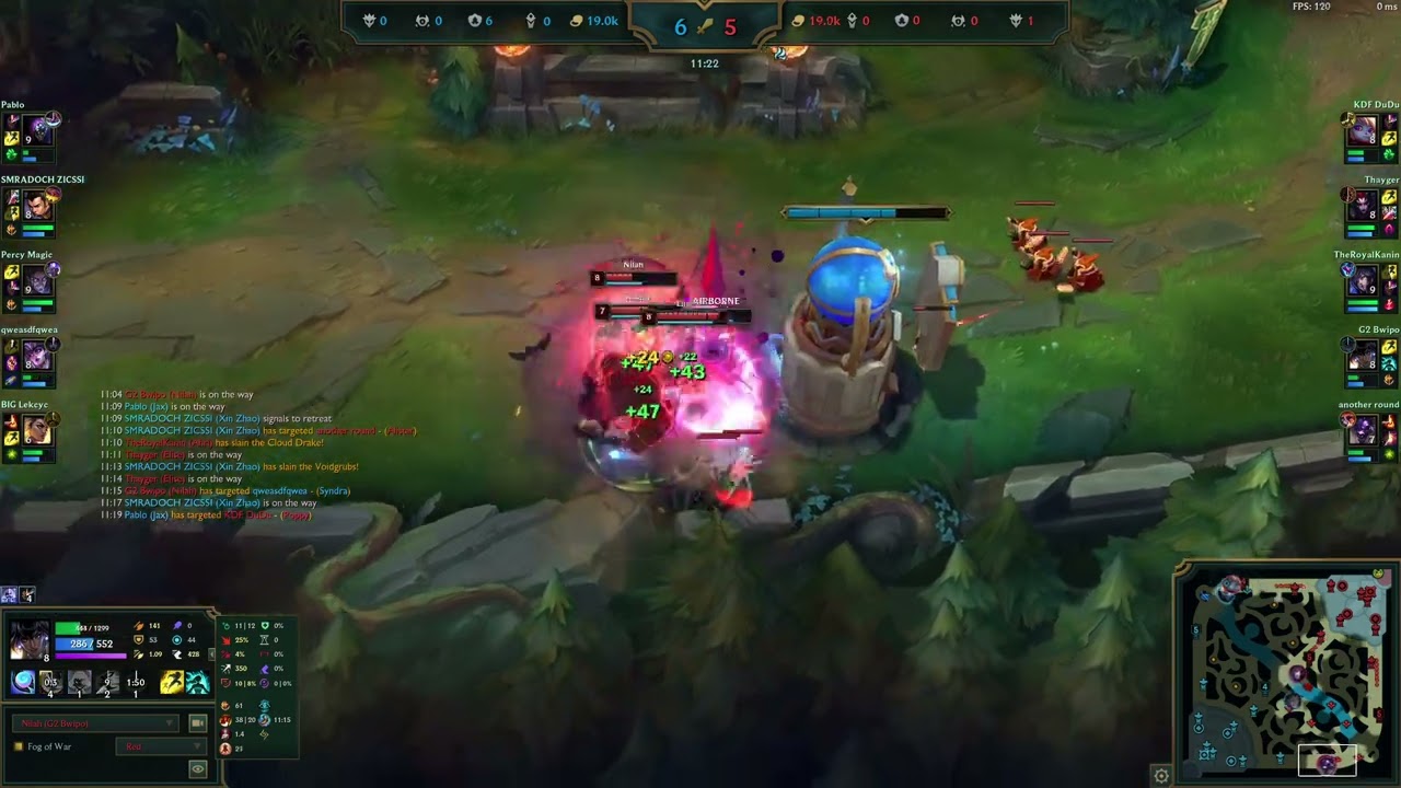 Carzzy (Vitality): Nilah (ADC) vs Syndra - 18/0/5 Challenger Ranked Match - League of Legends 14.22