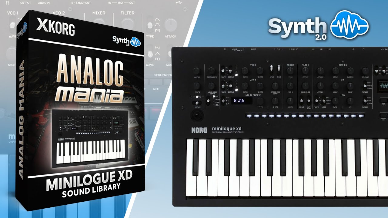 KORG MINILOGUE XD ♫ 120 Custom Sounds ► ANALOG MANIA SOUND BANK
