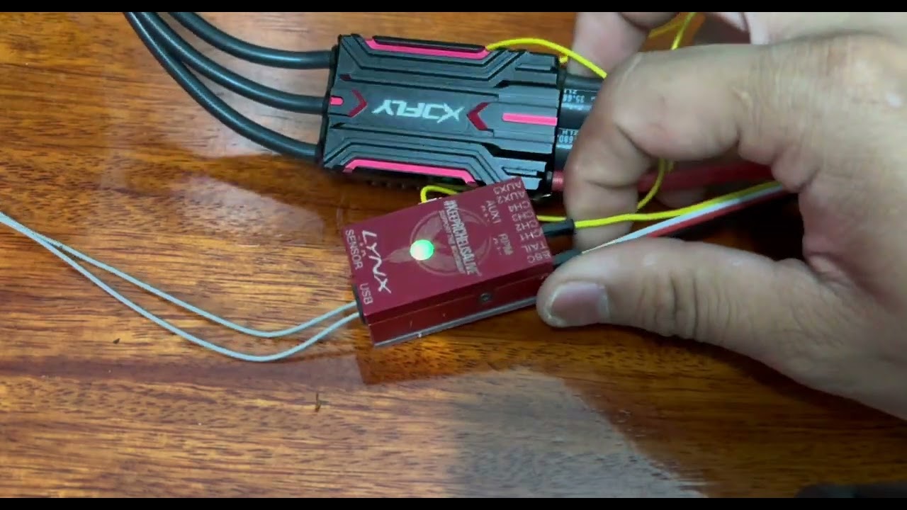 XDFly ESC setup with Vbar control touch and bluetooth modul