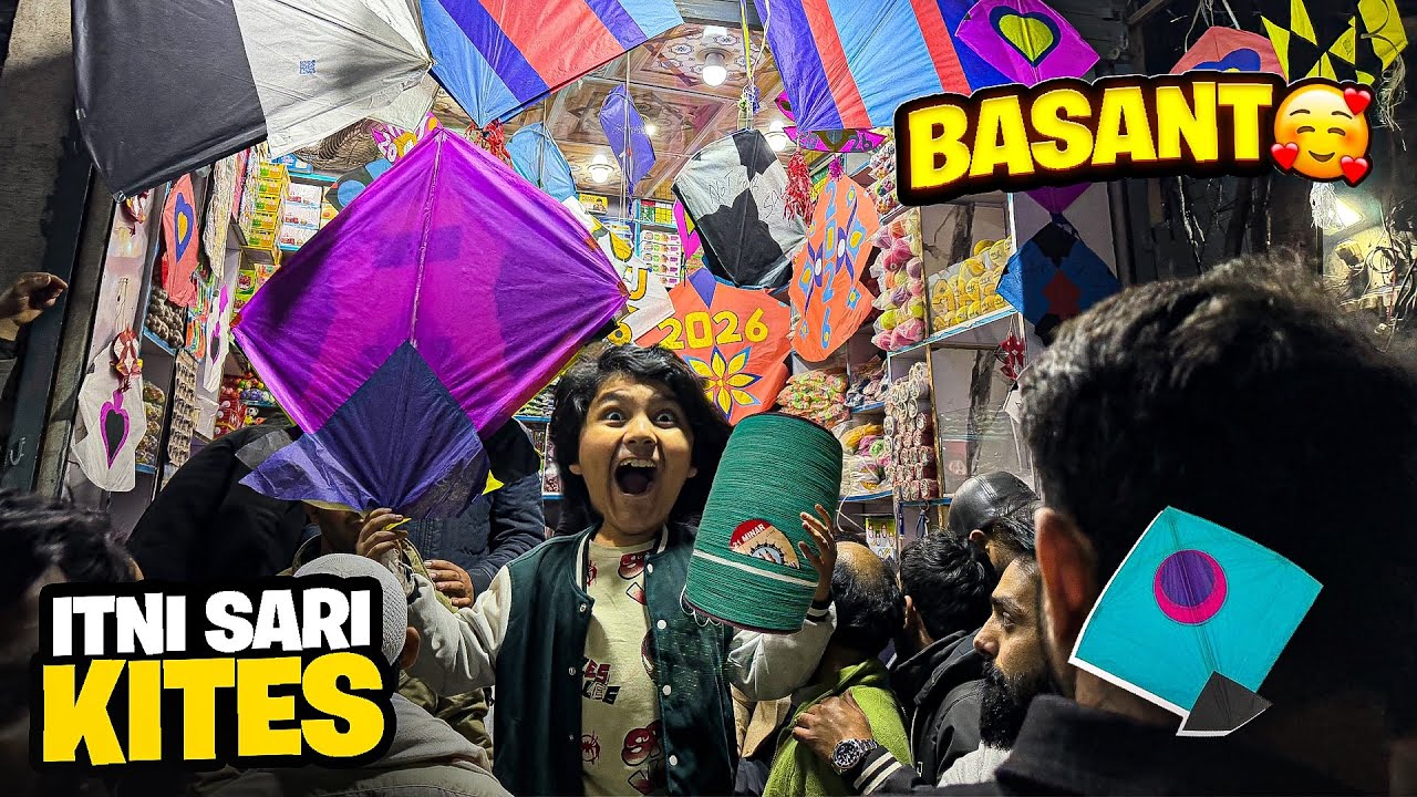 ALI KO BASANT K LEYE BHT SARI KITES 🪁 DILWA DI 😱 || BASANT 2026 || 